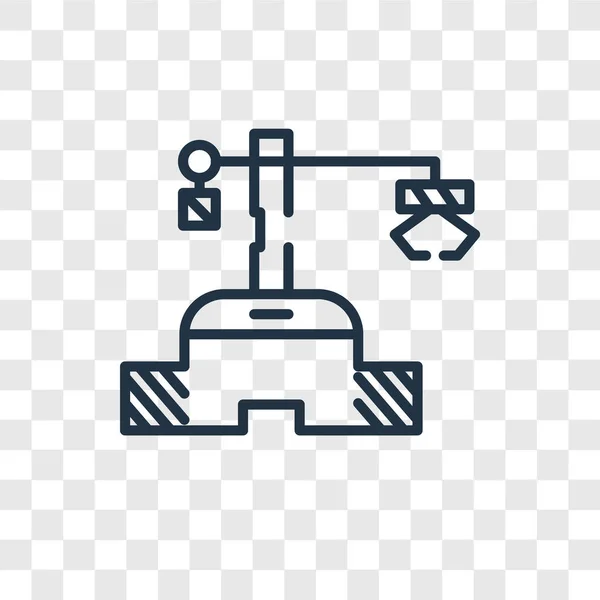Icona vettoriale robot isolata su sfondo trasparente, progettazione logo robot — Vettoriale Stock