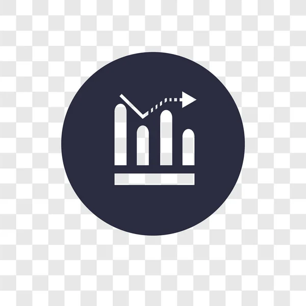 Diagramme Vektorsymbol isoliert auf transparentem Hintergrund, Diagramm — Stockvektor