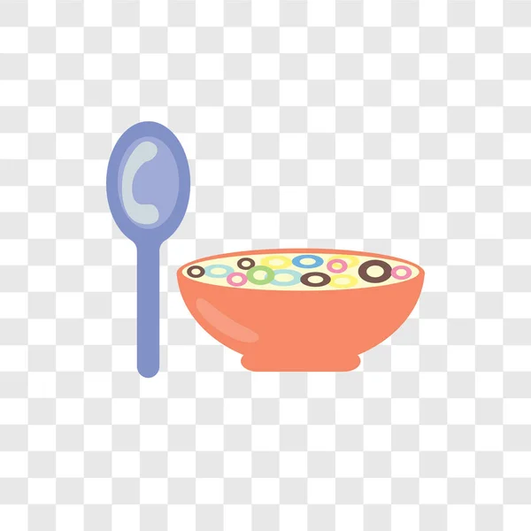 Cereal vector icon isolated on transparent background, Cereal logo design — Stock Vector