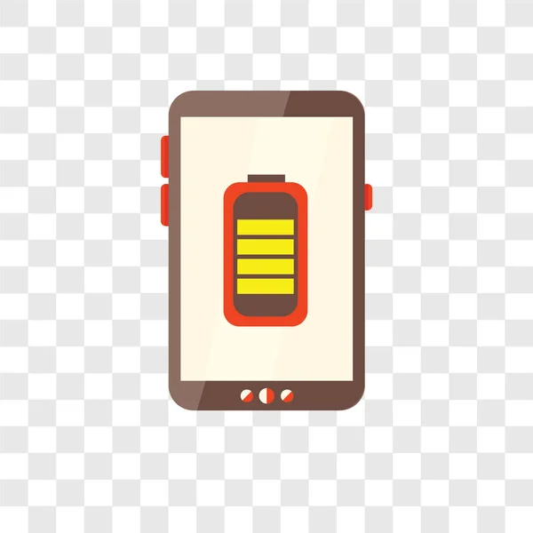 Bateria wektor ikona na białym tle na przezroczystym tle, bateria — Wektor stockowy