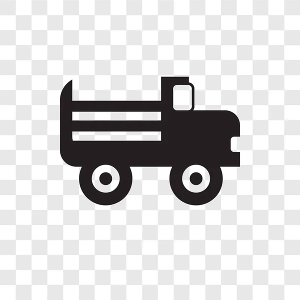 Значок вектора грузовика изолирован на прозрачном фоне, логотип грузовика — стоковый вектор