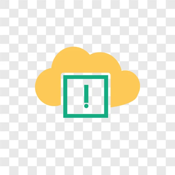 Иконка вектора облачных вычислений изолирована на прозрачном фоне , — стоковый вектор