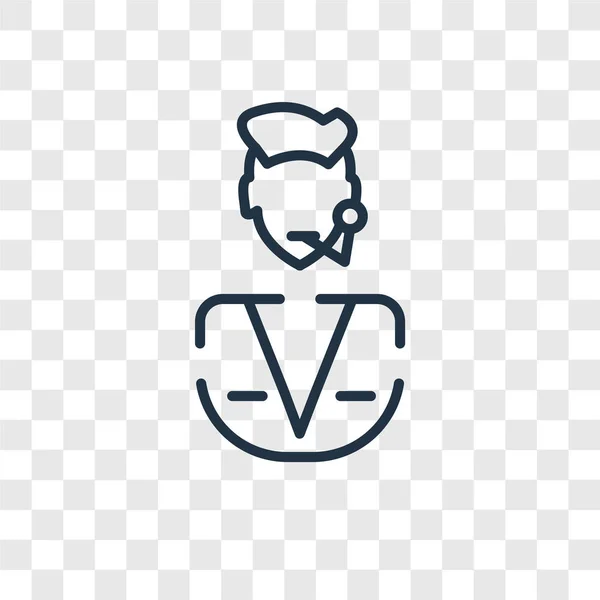 Call Center Vektor-Symbol isoliert auf transparentem Hintergrund, Call Center Logo-Design — Stockvektor
