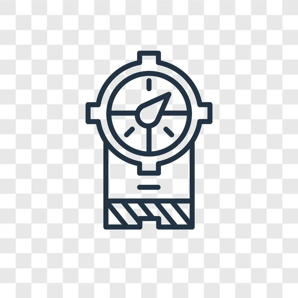 Meter vector pictogram geïsoleerd op transparante achtergrond, Meter logo ontwerp — Stockvector