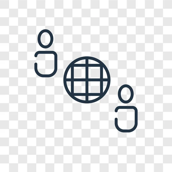 Weltweites Vektorsymbol isoliert auf transparentem Hintergrund, weltweites Logo-Design — Stockvektor