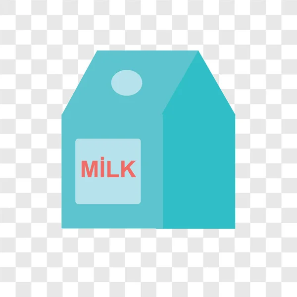 Icône vectorielle lait isolée sur fond transparent, Logo lait design — Image vectorielle