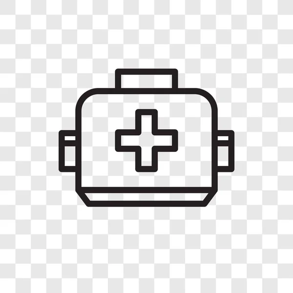 First aid box vector icon isolated on transparent background, First aid box logo design