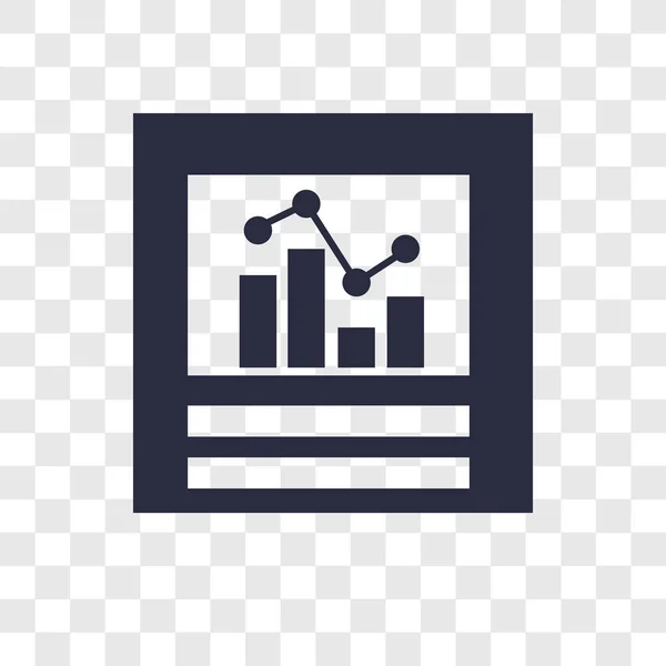 Analytics Vektor-Symbol auf transparentem Hintergrund isoliert, analysieren — Stockvektor