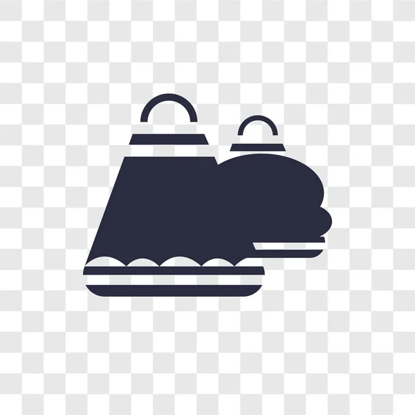 Bolsa de compras icono vectorial aislado sobre fondo transparente, Sho — Vector de stock