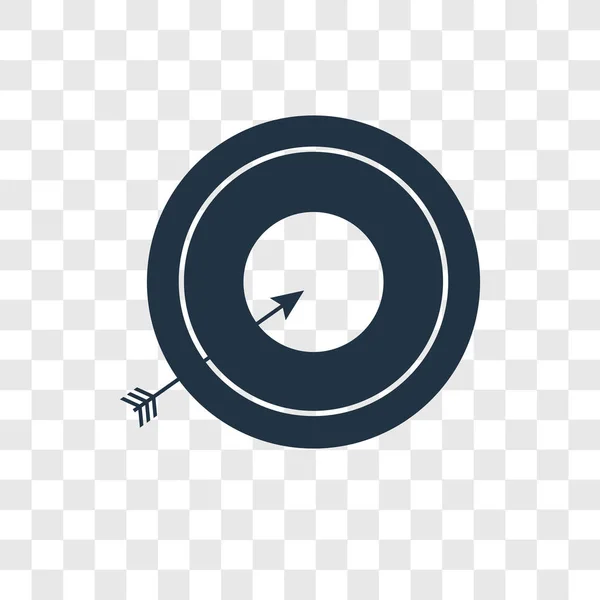Vektör simgesi üzerinde şeffaf arka plan izole hedefleme, hedefleme logo tasarım — Stok Vektör