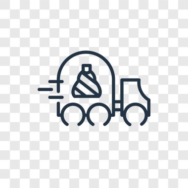 Saydam arka plan üzerinde teslimat logo tasarımı izole teslimat vektör simgesi