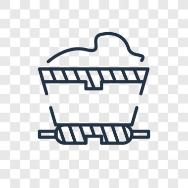 Saydam arka plan üzerinde kömür logo tasarımı izole kömür vektör simgesi