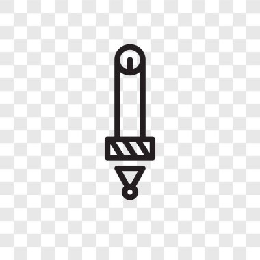 Saydam arka plan üzerinde kalem logo tasarımı izole kalem vektör simgesi