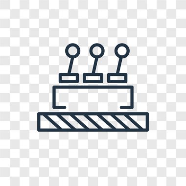 Saydam arka plan üzerinde denetimi logo tasarımı izole denetim vektör simgesi