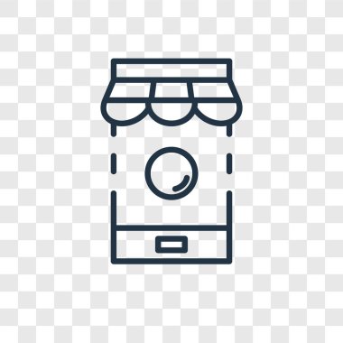 Saydam arka plan üzerinde alışveriş online logo tasarımı izole alışveriş online vektör simgesi