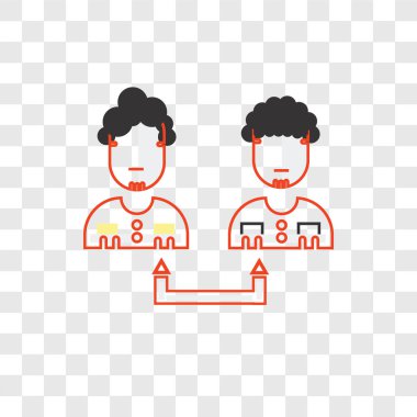 Saydam arka plan üzerinde Co izole işbirliği vektör simgesi