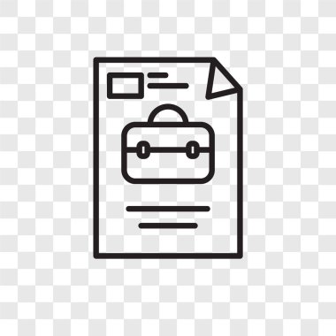 Saydam arka plan üzerinde iş logo tasarımı izole iş vektör simgesi