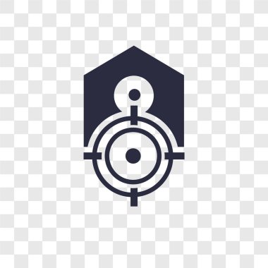 Saydam arka plan üzerinde etiketi logosu des izole etiketi vektör simgesi