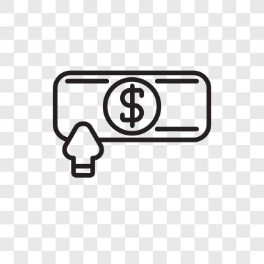 Vektör simgesi üzerinde şeffaf arka plan izole kar, kar logo tasarımı