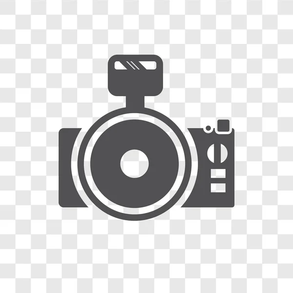 Διάνυσμα εικονίδιο της κάμερας φωτογραφία απομονώνονται σε διαφανές φόντο, Pho — Διανυσματικό Αρχείο