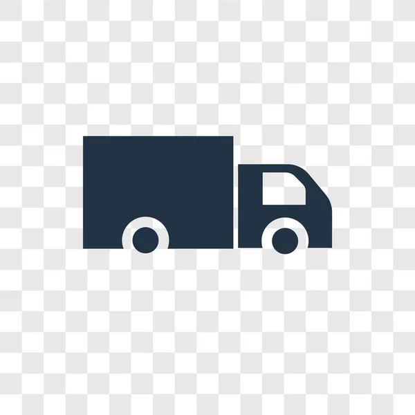 Icona vettoriale di consegna isolata su sfondo trasparente, design del logo di consegna — Vettoriale Stock
