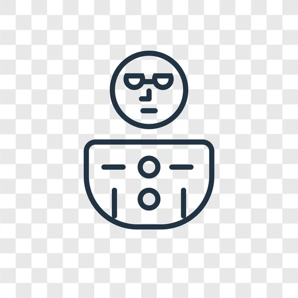 Geek icono vectorial aislado sobre fondo transparente, diseño del logotipo Geek — Vector de stock