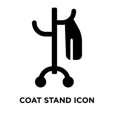 Kat stand simge vektör, beyaz arka plan üzerinde izole kat stand kavramı logo oturum şeffaf arka plan, dolgulu siyah sembolü