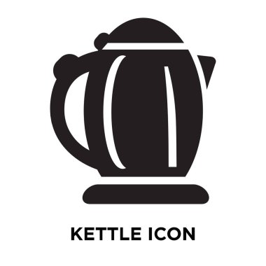 Beyaz arka plan, logo şeffaf arka plan, su ısıtıcısı işareti kavramı üzerinde izole su ısıtıcısı simge vektör siyah sembol dolu