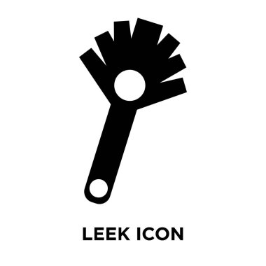 Beyaz arka plan, logo şeffaf arka plan, pırasa işareti kavramı üzerinde izole pırasa simge vektör siyah sembol dolu