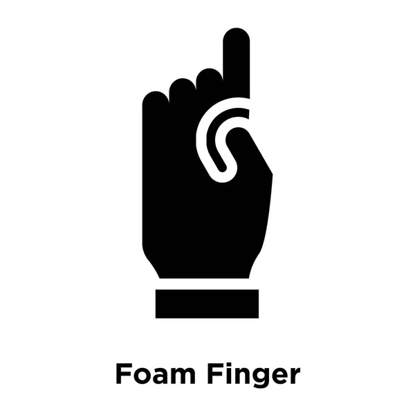 Schaum Finger Symbol Vektor Isoliert Auf Weißem Hintergrund Logo Konzept — Stockvektor