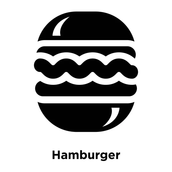 Διάνυσμα Εικονίδιο Χάμπουργκερ Που Απομονώνονται Λευκό Φόντο Λογότυπο Έννοια Του — Διανυσματικό Αρχείο