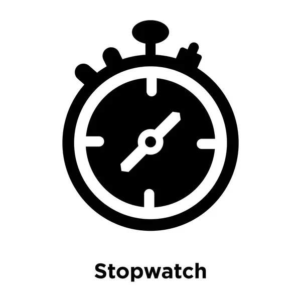 Stopwatch Pictogram Vector Geïsoleerd Een Witte Achtergrond Logo Concept Van — Stockvector