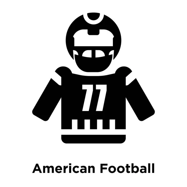 American Football Vector Icono Aislado Sobre Fondo Blanco Concepto Logotipo — Archivo Imágenes Vectoriales