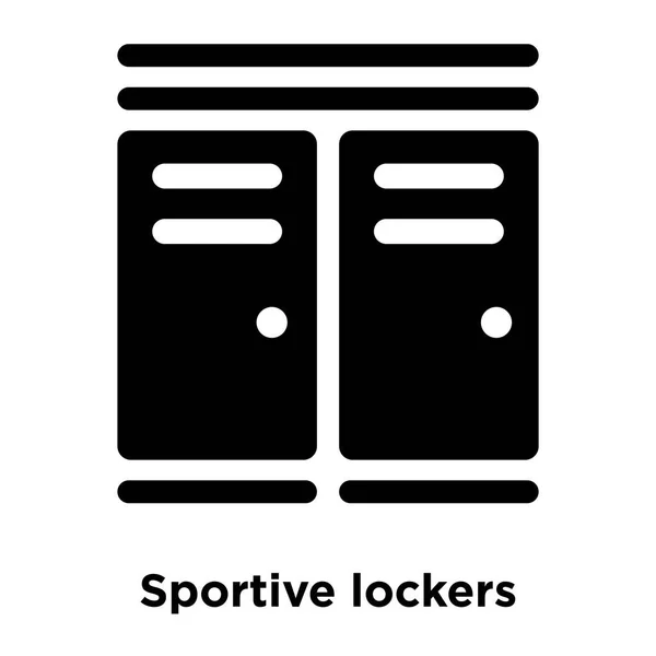 Vecteur Icône Casiers Sportifs Isolé Sur Fond Blanc Concept Logo — Image vectorielle