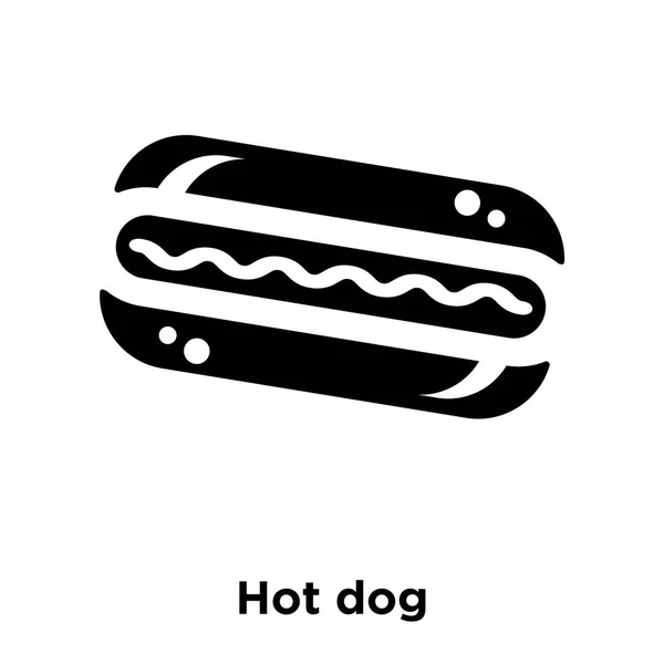 Vector Icono Hot Dog Aislado Sobre Fondo Blanco Concepto Logotipo — Archivo Imágenes Vectoriales