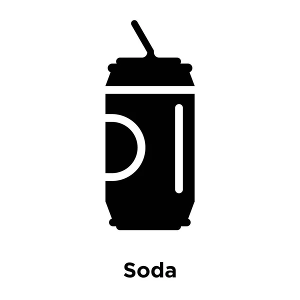 Soda Vector Icono Aislado Sobre Fondo Blanco Concepto Logotipo Soda — Vector de stock