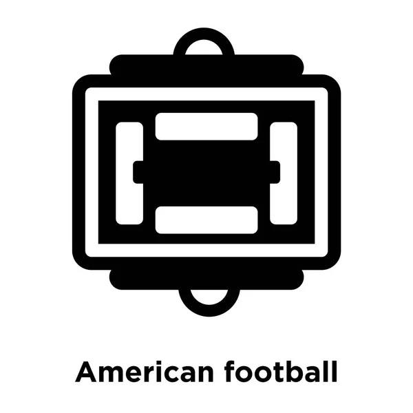 Vector Fútbol Americano Icono Puntuaciones Aislada Sobre Fondo Blanco Concepto — Vector de stock