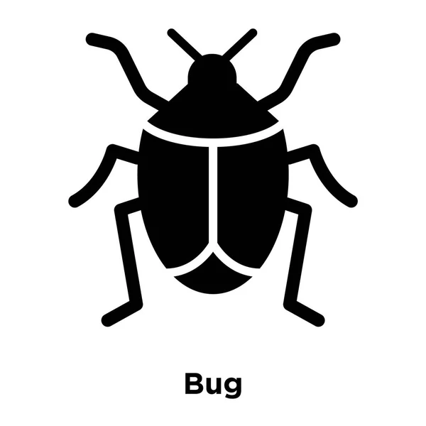 Bug Vector Icono Aislado Sobre Fondo Blanco Concepto Logotipo Bug — Archivo Imágenes Vectoriales