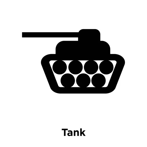 Tanksymbol Vektor Isoliert Auf Weißem Hintergrund Logo Konzept Des Tankschildes — Stockvektor