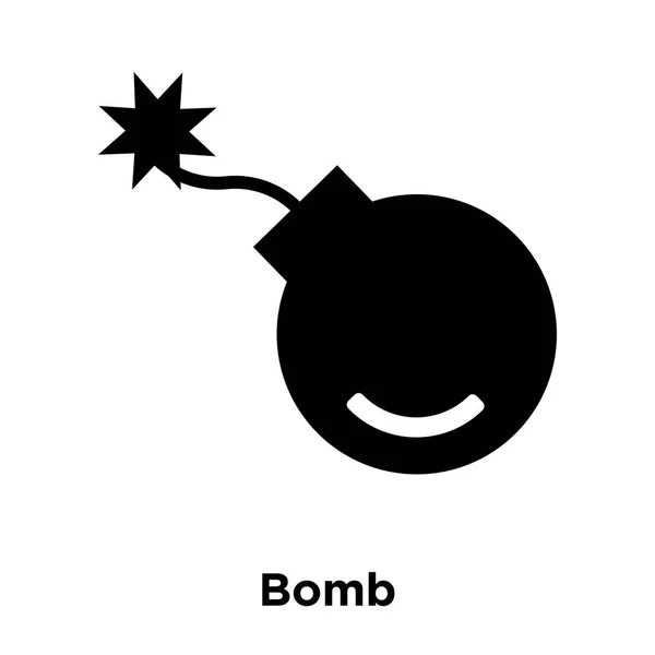 Bombe Symbol Vektor Isoliert Auf Weißem Hintergrund Logo Konzept Der — Stockvektor