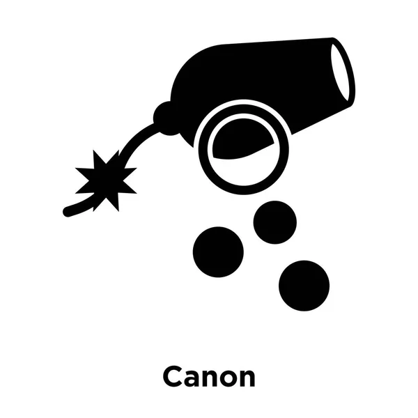 Canon Icône Vecteur Isolé Sur Fond Blanc Concept Logo Signe — Image vectorielle
