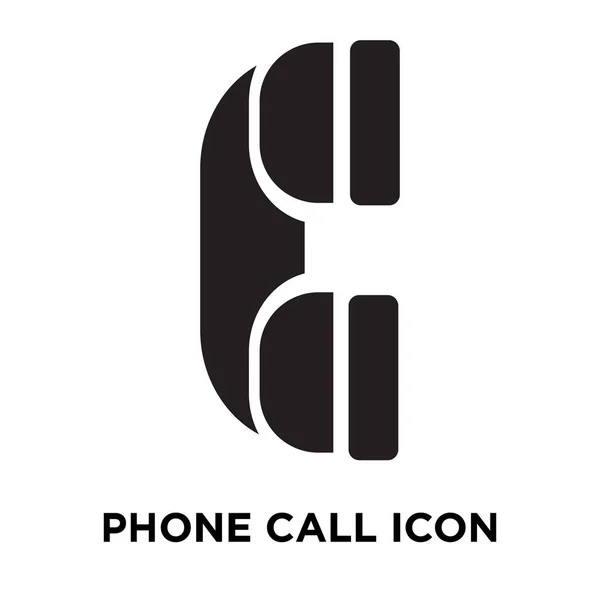 Telefon Wektor Ikona Białym Tle Białym Tle Koncepcja Logo Znaku — Wektor stockowy