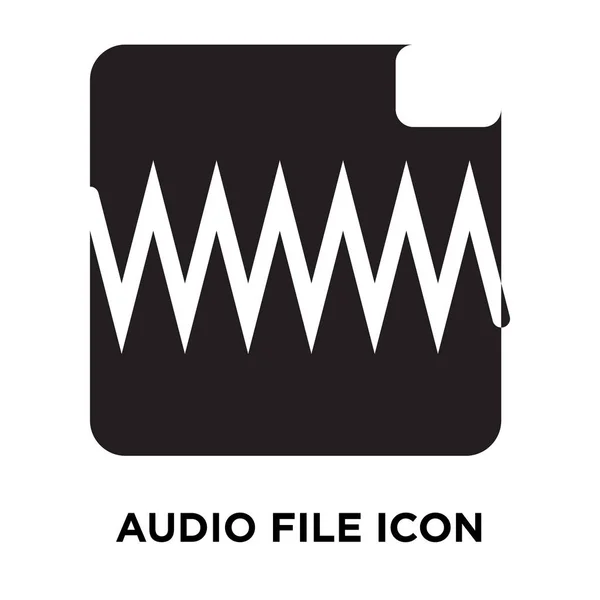 Icono Archivo Audio Vector Aislado Sobre Fondo Blanco Concepto Logotipo — Vector de stock