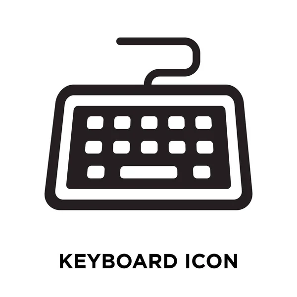 Keyboard Icon Vector Isolated White Background Logo Concept Keyboard Sign — Stock Vector