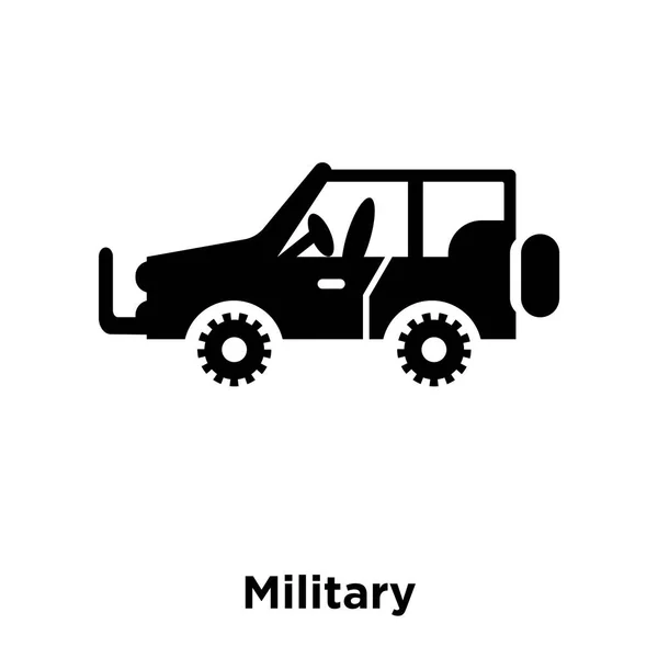 Vetor Ícone Militar Isolado Fundo Branco Conceito Logotipo Sinal Militar — Vetor de Stock