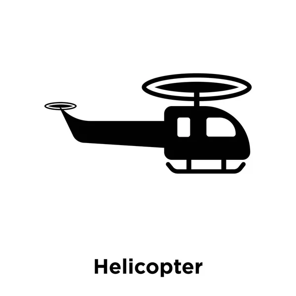 Helikopter Ikonen Vektor Isolerad Vit Bakgrund Logotypen Begreppet Helikopter Logga — Stock vektor
