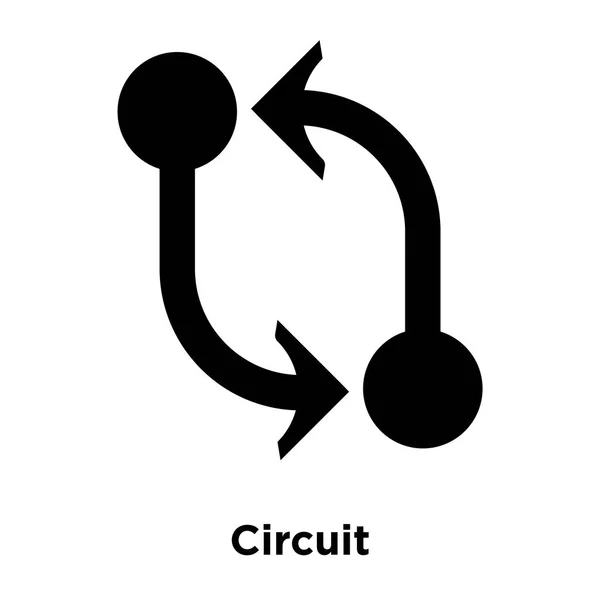Схема Иконки Вектор Изолирован Белом Фоне Логотип Концепции Circuit Знак — стоковый вектор