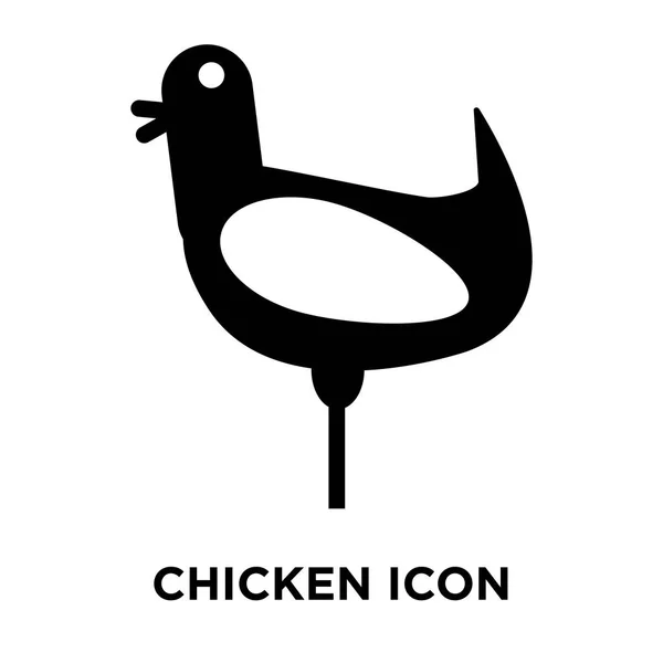 Chicken Icon Vector Isolated White Background Logo Concept Chicken Sign — Stock Vector