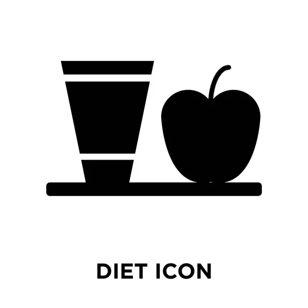 Diet Icon Vector Isolated White Background Logo Concept Diet Sign — Stock Vector