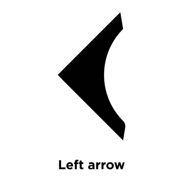Left Arrow Icon Vector Isolated White Background Logo Concept Left — Stock Vector